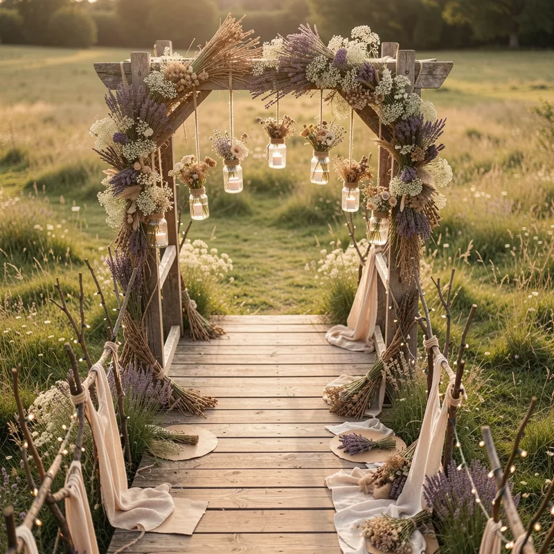 Décoration mariage champêtre à faire soi-même : idées, budget et étapes