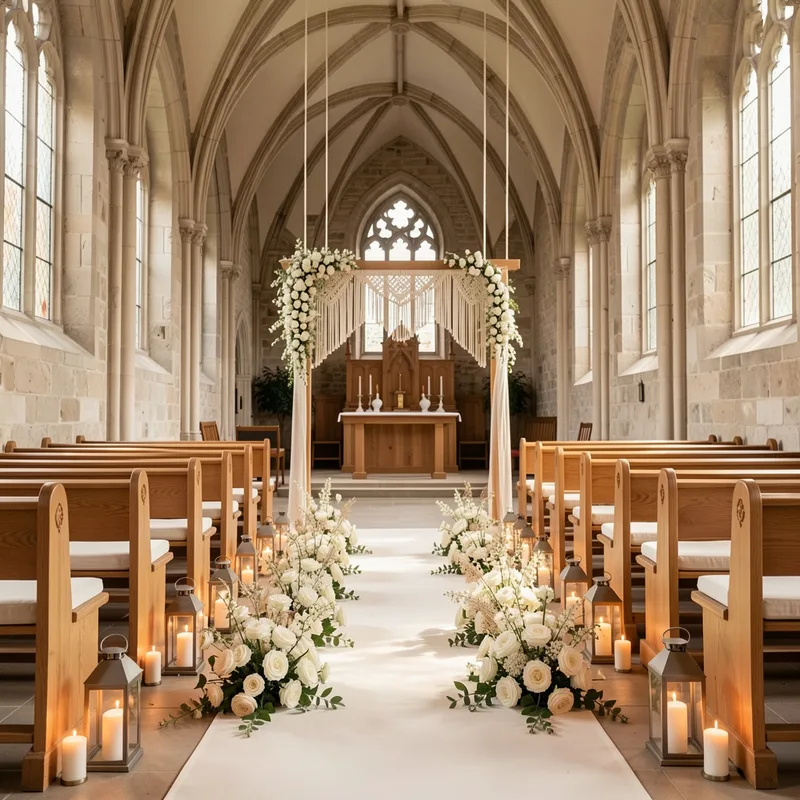 Décoration d'église pour un mariage : idées et budget 2026