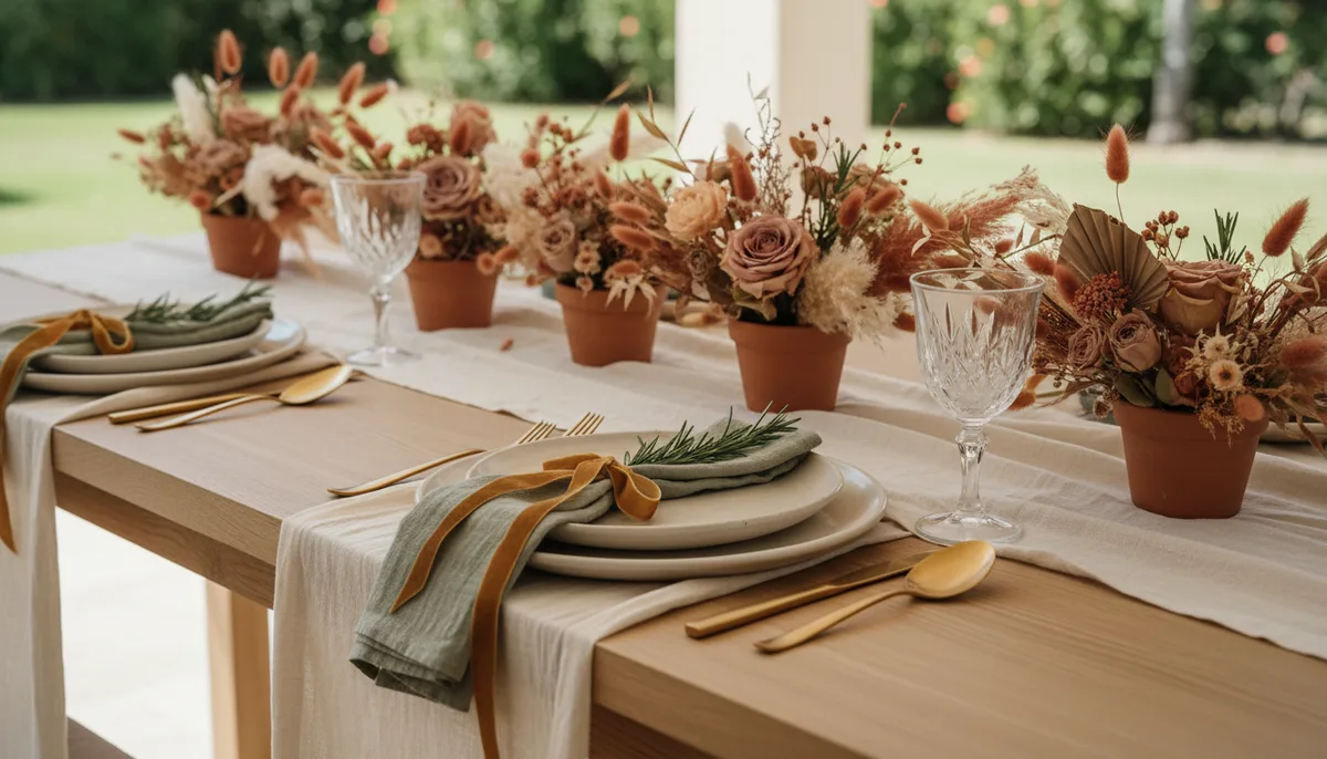 Décoration table mariage bohème chic : idées pour une réception élégante