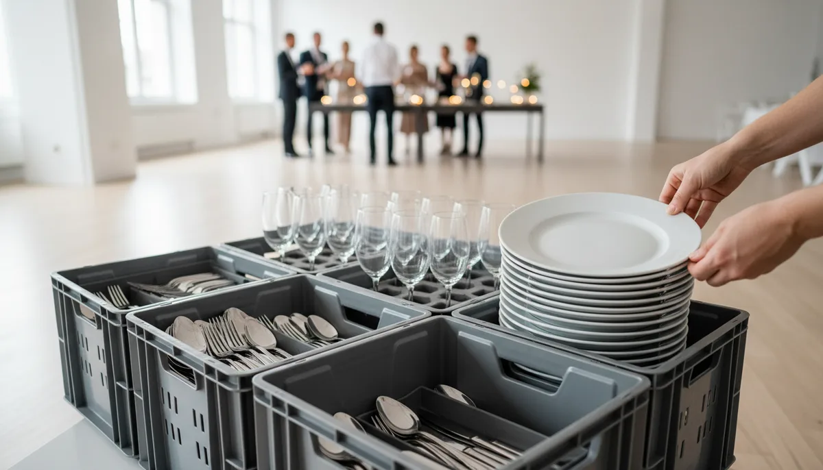 Location vaisselle rendue sale : comment ça marche et combien ça coûte